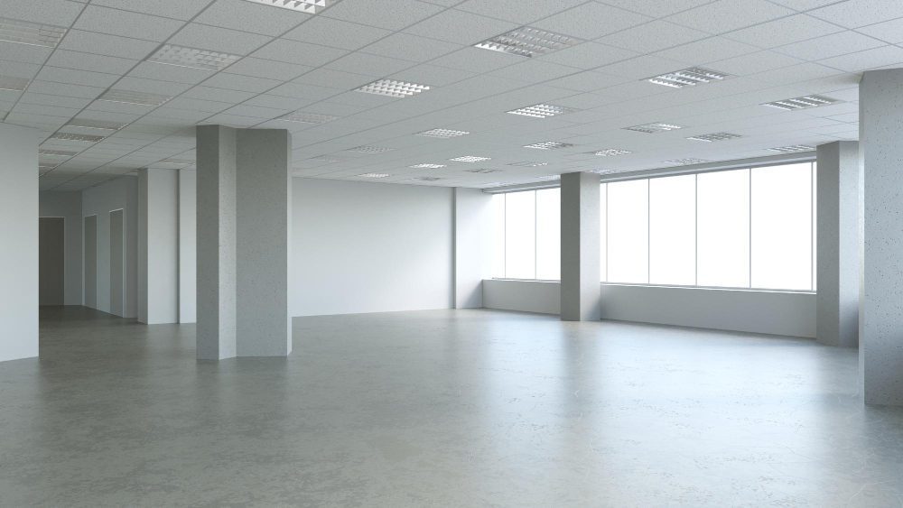 visualization-large-empty-interior-3d-illustration